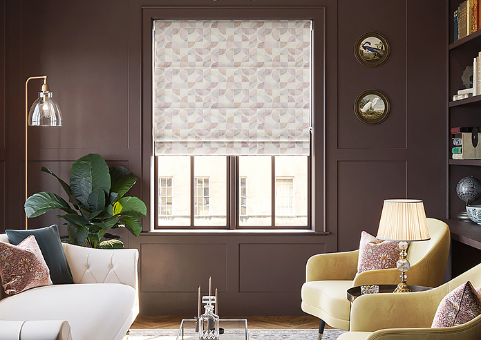 Mosaic Tile, Very Berry - Roman Blind - Image 3